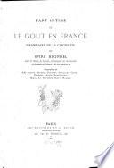 L'art intime et le gout en France