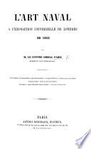 L'art naval à l'exposition universelle de Londres de 1862