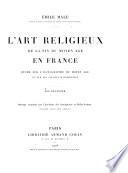 L'art religieux de la fin du moyen âge en France