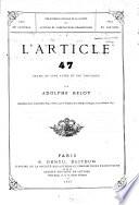 L'article quarante-sept