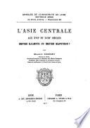 L'Asie centrale aux XVIIe et XVIIIe siècles