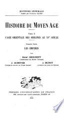 L'Asie orientale des origines au XVe siècle
