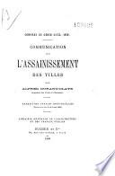 L'assainissement des villes