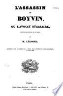 L'assassin de Boyvin ou l'avocat stagiaire