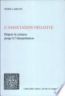 L'association négative