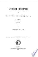 L'atelier monétaire des comtes de Genevois à Annecy