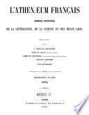 L'Athenaeum francais. Journal universel de la litterature, de la science et des beaux-arts