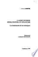 L'audit interne operationnel et financier