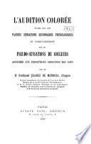 L'audition colorée