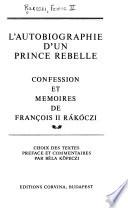 L'autobiographie d'un prince rebelle