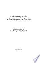 L'autobiographie et les langues de France