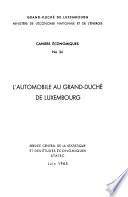 L'automobile au Grand-Duché de Luxembourg