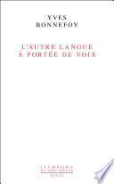L'autre Langue à portée de voix