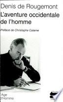 L'aventure occidentale de l'homme