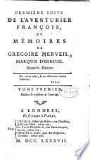 L'aventurier François; ou, Mémoires de Grégoire Merveil
