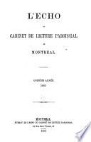 L'Echo du cabinet de lecture paroissial de Montréal