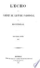 L'Echo du cabinet de lecture paroissial de Montréal
