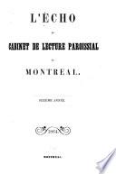 L'Echo du cabinet de lecture paroissial de Montréal