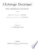 L'Éclairage électrique