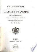 L'éclaircissement de la langue française