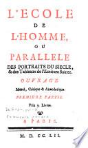 L'école de l'homme