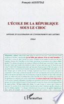 L'école de la République sous le choc