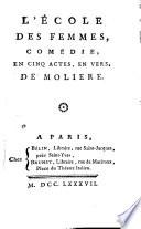 L' école des femmes
