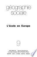 L'Ecole en Europe