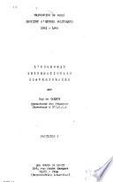 L'économie internationale contemporaine