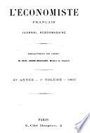 L' economiste Franc,ais Journal Hebdomadaire July-Dec, 1965