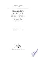 L'économiste, la science et le pouvoir