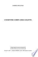 L'écriture-corps chez Colette