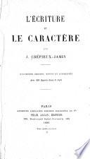 L'écriture et le caractère