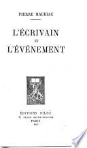 L'écrivain et l'événement