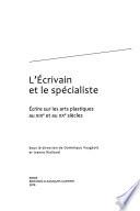 L'écrivain et le spécialiste