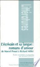 L'écrivain et sa langue