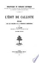 L'édit de Calliste