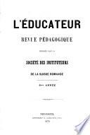 L'éducateur et bulletin corporatif