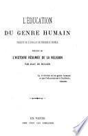 L'éducation du genre humain
