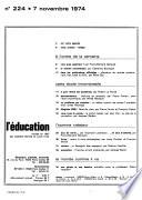 L'éducation