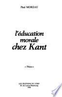 L'éducation morale chez Kant