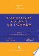 L'effectivité du droit de l'OHADA