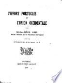 L'effort portugais et l'union occidentale