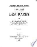 L'égalité des races