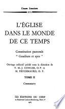 L'Église dans le monde de ce temps: Commentaires