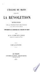 L'église du Mans durant la Révolution