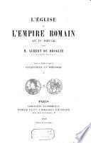 L'Église et l'Empire romain au IVe siècle