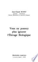 L'Élevage biologique