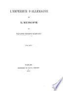L'Empereur d'Allemagne et l'Europe