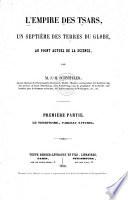 L'empire des tsars au point actuel de la science